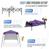 EAGLE PEAK 8x8ft Pop Up Canopy with Sidewall, 8x8 Base 6x6 Top - 4 of 4