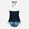 Women's Vibrant Paisley Print Ruched Tankini Set - Cupshe - 4 of 4