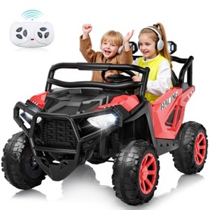 JOYRACER 24V 4WD/2WD Switchable Kids Ride on UTV, 2-Seater Electric Car Toys with Remote, MP3/USB/Bluetooth Music, Horn & LED - 1 of 4