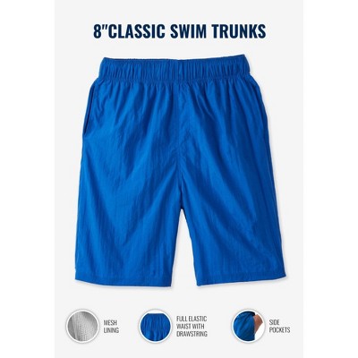 KingSize 8" Classic Swim Trunks - 8XL, Navy — фото 3