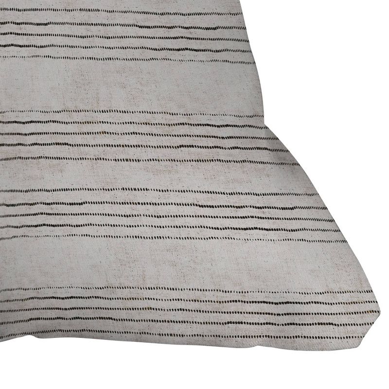 Holli Zollinger Linen Stripe Rustic Outdoor Throw Pillow Black/White - Deny Designs, 3 of 5