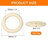 Unique Bargains Natural Wood DIY Craft Activity Kits Unfinished Solid Rings 100 Pcs - 2 of 3