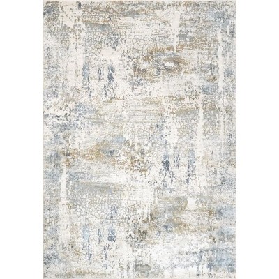 Quartz 27050 Ivory/Blue 5.3X7.7 Rectangle
