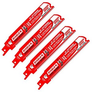 Diablo 4 Pack of Genuine OEM Replacement Recip Saw Blades - DS0608CF-4PK - 1 of 2