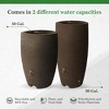 Algreen Athena 50 Gallon Plastic Outdoor Rain Barrel with Brass Spigot and Screen Guard for Rain Water Collection and Storage, Brownstone (2 Pack) - 2 of 4