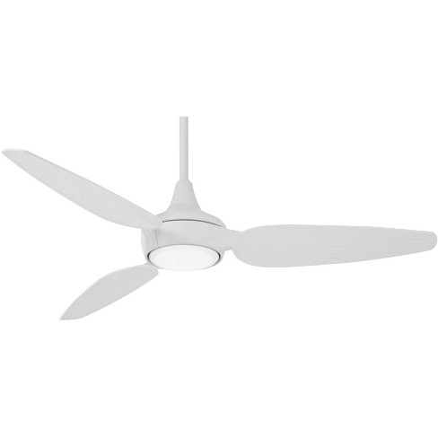 60 Minka Aire Modern 3 Blade Outdoor Ceiling Fan With Led Light Remote Control Flat White Wet Rated For Patio Exterior Gazebo Target