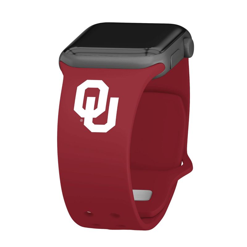 NCAA Oklahoma Sooners Silicone Apple Watch Band , 1 of 4