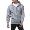 Pro Club Heavyweight Full Zip Fleece Hoodie Sweater with Front Pockets - 4 of 4