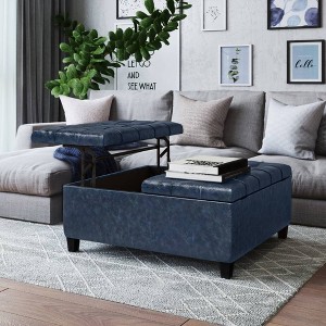 36" Elliot Coffee Table Storage Ottoman - WyndenHall - 1 of 4