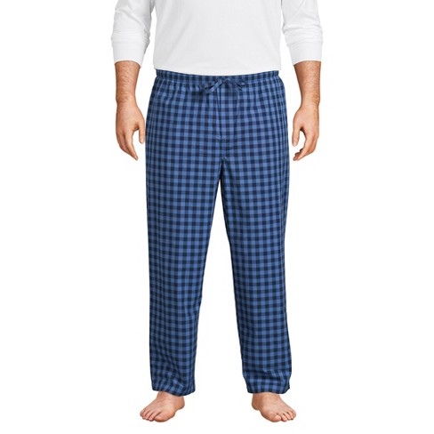 Lands' End Men's Big And Tall Poplin Pajama Pants - 2x Big Tall ...
