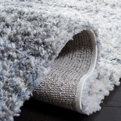 Ivory Elegance Hand-Knotted Shag Runner Rug 2'x10'