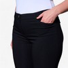 Amaryllis Women's  Plus Size Stretchy Slim-Fit Pants High-Waist Design with Button Closure Versatile and Comfortable Bottoms - image 4 of 4