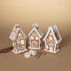 Gerson LED Brown/White Lighted Gingerbread Table Decor 7 in. - Case of 3 - 2 of 2