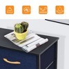 Pellebant Vertical Dresser for Bedroom Storage Tower 5-Drawer Steel Frame Wood Top Easy Pull Non-woven Fabrics Drawer - 4 of 4