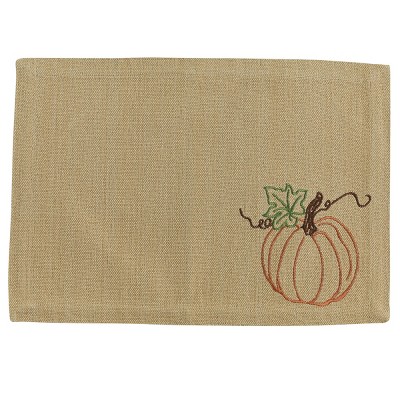 Park Designs Rustic Pumpkin Placemat Set - Beige