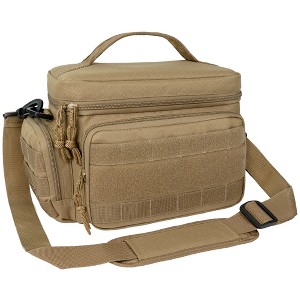 OPUX Tactical Lunch Box Men Adult, Insulated Large Cooler Bag with MOLLE, Mesh Side Pockets Pail Office Meal Prep - 1 of 4