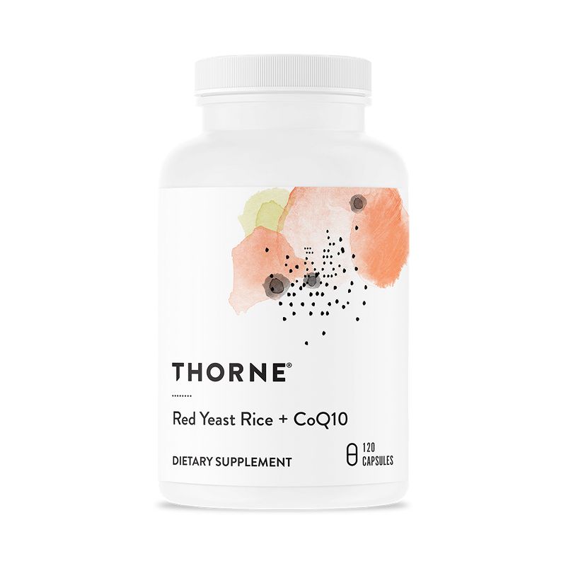Thorne Red Yeast Rice + CoQ10 - Maintain Healthy Cholesterol Levels and Supports Cardiovascular Health - Gluten-Free, Dairy-Free - 120 Capsules, 1 of 9