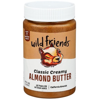 Wild Friends Almond Butter Classic Creamy - Case of 6 - 16 oz
