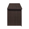AndMakers 52.37 in. Dark Walnut Wood TV Stand with 1 Glass-fronted Storage Cabinets Fits TV's up to 60 in. - 3 of 4