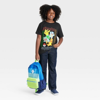 Pokemon Maglietta Per Bambino 'Gotta Catch 'Em All' - Con Pikachu, Charmander E Altri, Girocollo, Misto Cotone, Ufficiale