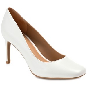 Journee Collection Womens Monalee Square Toe Mid Heel Pumps - 1 of 4