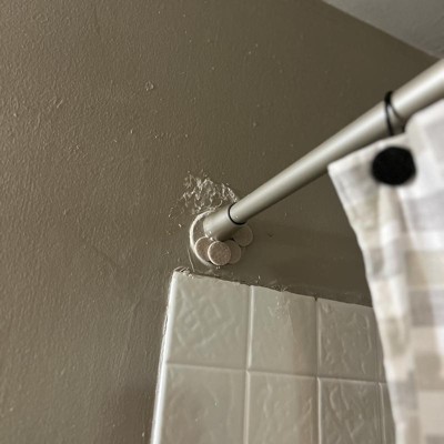 72" Rust Resistant Shower Curtain Rod Black - Made By Design™ : Target