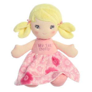 ebba Medium First Doll Blonde Dolls Elegant Baby Stuffed Doll Pink 12" - 1 of 4