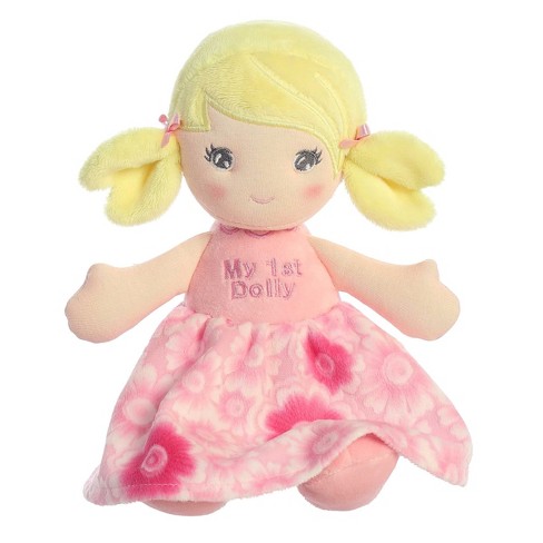 ebba Medium First Doll Blonde Dolls Elegant Baby Stuffed Doll Pink 12" - image 1 of 4