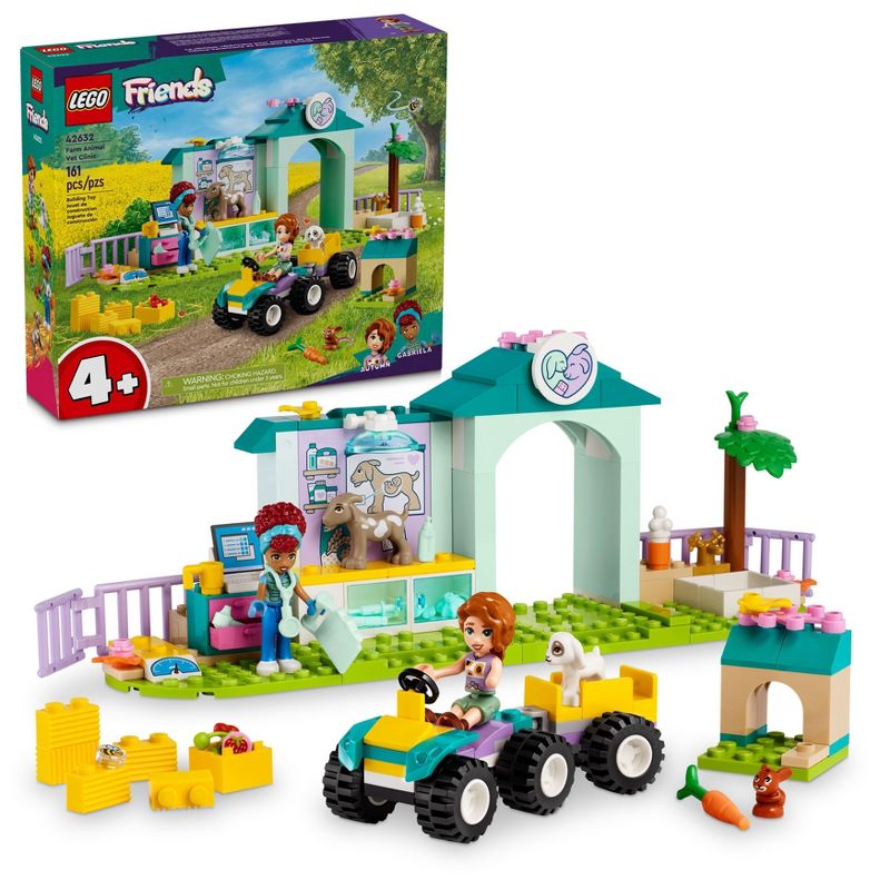 LEGO Friends Farm Animal Vet Clinic Pretend Play Toy 42632, 1 of 8