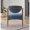 Kumasinova 24.8" Wide Dining Chairs,Upholstered Chairs with Wood Grain Metal Frame,Foam Back,Plush Armchair for Living Room,Bedroom,Dining Room - 4 of 4
