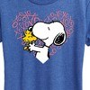 Women's - Peanuts - Snoopy Woodstock Xo Heart Short Sleeve Graphic T-Shirt - 2 of 4