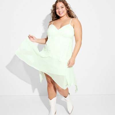 Women's Asymmetrical Midi Slip Dress - Wild Fable™
