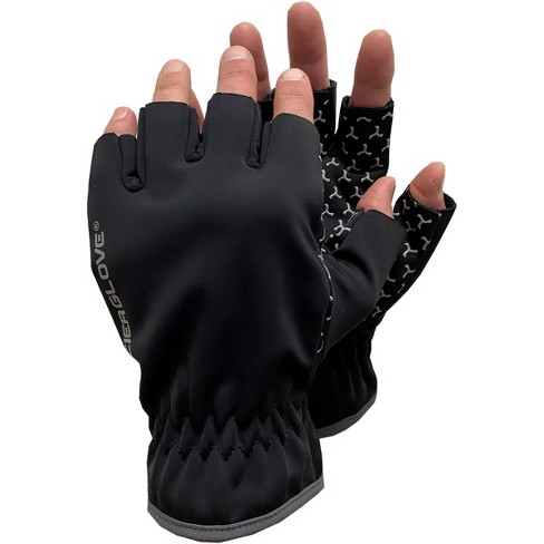 Glacier Glove Cold River Fingerless Softshell Gloves - Xl - Black : Target