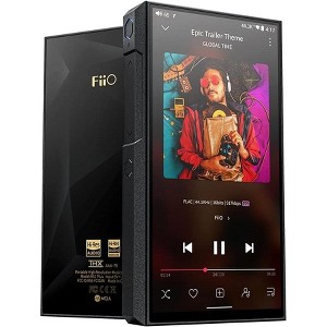 FiiO M11Plus Portable Android MP3/MP4 Player - High Resolution Audio, Bluetooth 5.0, DSD Lossless, 1000hrs Standby - For Home/Car Audio Black - 1 of 4