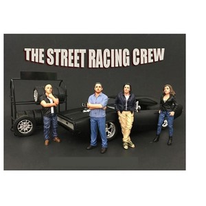 The Street Racing Crew 4 Piece Figure Set For 1:18 Scale Models by American Diorama - 1 of 4