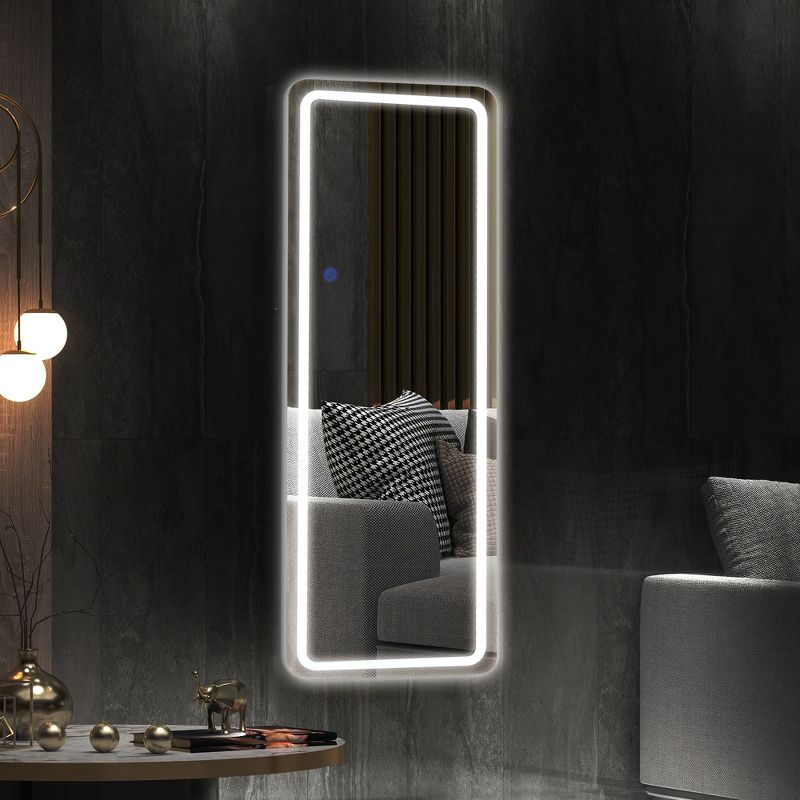 Neutypechic LED Rectangle Full Length Mirror Large Wall Mirror Standing Mirror, 2 of 8
