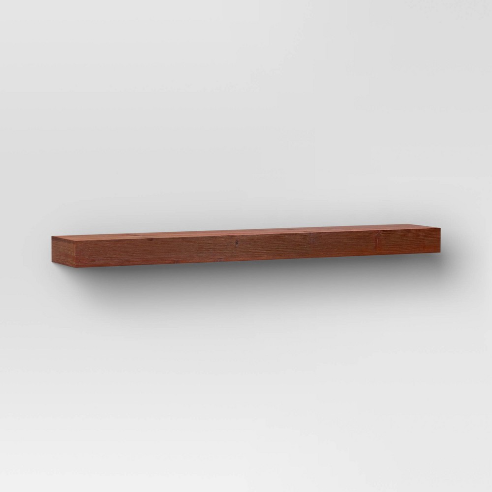 Photos - Wall Shelf 36" Floating Wood Shelf Walnut - Threshold™