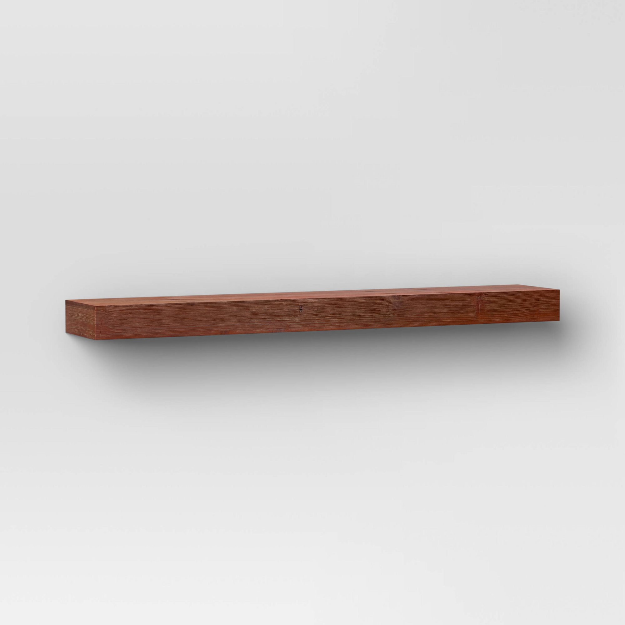 36" Floating Wood Shelf Walnut - Threshold™