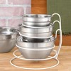 The Lakeside Collection Bowl Holder Rack Metal Mixing Bowl Organizer White 4-Tier - 2 of 2