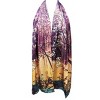 Wrapables Luxurious 100% Charmeuse Silk Long Scarf with Hand Rolled Edges, The Clearing - 2 of 4