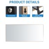 Full Length Mirror, Rectangle Large Mirror Full Length,Standing or Hanging Freestanding Full Body Mirror with Aluminum Alloy Thin Frame for Bedroom - 4 of 4