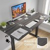 Infurnic Desks, Standing Desk with Splice Board, Adjustable Height Sit Stand Desk for Office or Home, Black, 24"*48"*27.5" - 4 of 4