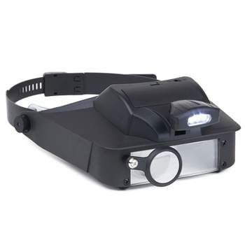 4x Magnification Headband Magnifier Glasses With Led Light - Temu