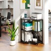 Tangkula Corner Printer Stand with Power Outlet 4-Tier Storage Rack with Adjustable Metal Mesh Shelf - 3 of 4