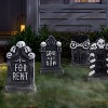 4pk 17" Tombstones Halloween Decorative Prop Brick Toned/Black - Hyde and EEK! Boutique™ - 2 of 4
