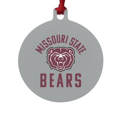 Missouri State Secondary Logo Aluminum Holiday Christmas Tree Ornament