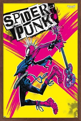 Marvel Spider-Man: Across The Spider-Verse - Spider-Punk Wall Poster, 14.725 inch x 22.375 inch Framed, FR23210MAH14X22EC