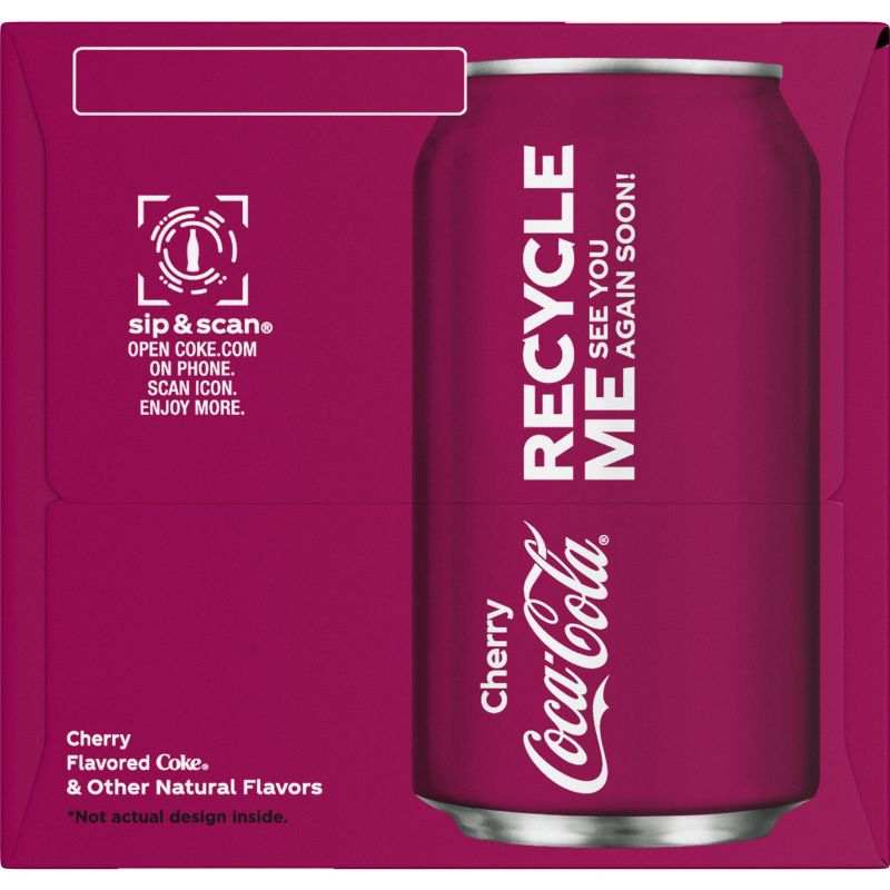 Coca-Cola Cherry - 12pk/12 fl oz Cans, 5 of 12