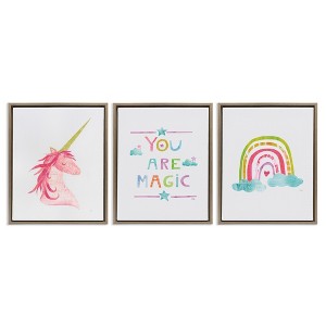 Stupell Industries You Are Magic Rainbow & Unicorn, 17" x 21" - 1 of 4