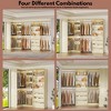 Aheaplus Corner Closet System with 6 Hanging Rods, Closet Organizer System with Shelves and Drawers - 4 of 4